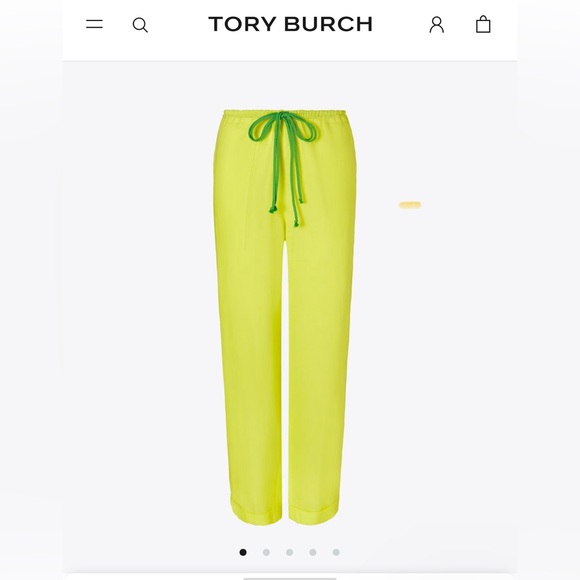 TORY BURCH LINEN BEACH PANT - Picture 1 of 2